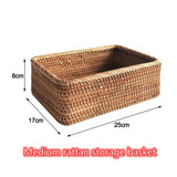 Woven Rattan Storage Basket