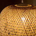 Bamboo Rattan Light with Fringe