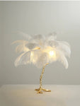 Tree Feather Table Lamp