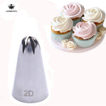 2D LARGE ROSE FLOWER PIPING NOZZLE